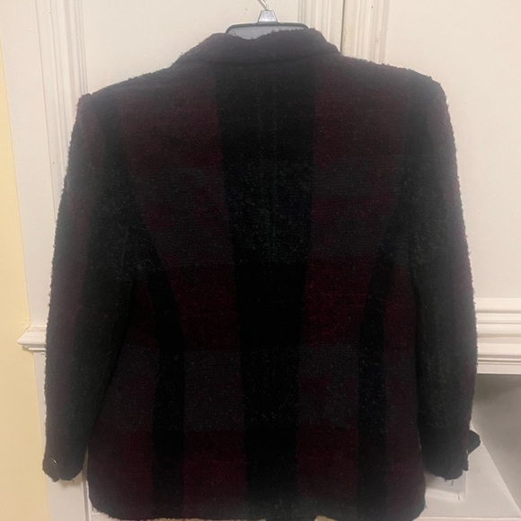 Breckenridge Burgundy Wool Blend Jacket - Picture 3 of 10